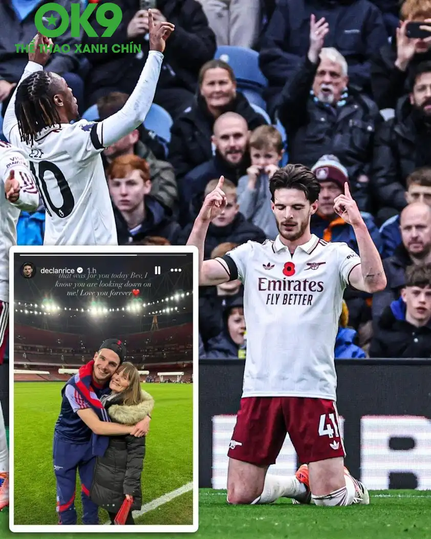 OK9 Ngoại Hạng Anh: Declan Rice nổ súng cho Arsenal, gửi tâm thư lay động triệu fan - zaveho